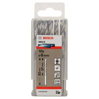 Свердло Bosch HSS-G 6 мм., 10 шт. по металу (2.608.595.066) - зображення 2