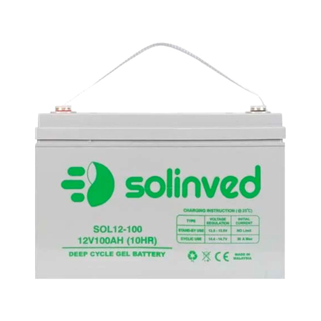 Батарея до ДБЖ Solinved 12V-100Ah, GEL (SLG100-12) - зображення 2