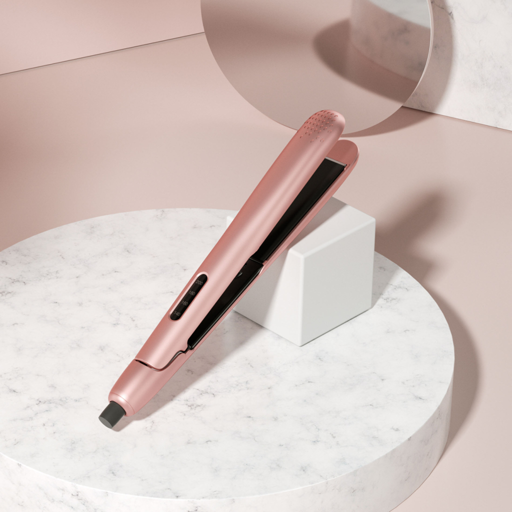 Вирівнювач для волосся Xiaomi Enchen Hair Curling Iron Enrollor Pink / White EU - зображення 6