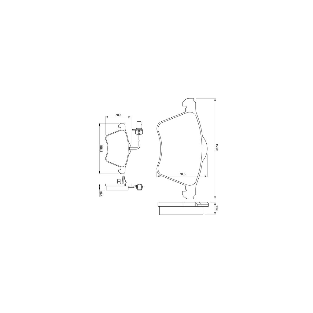 Гальмівні колодки Bosch 0 986 424 780 - зображення 1