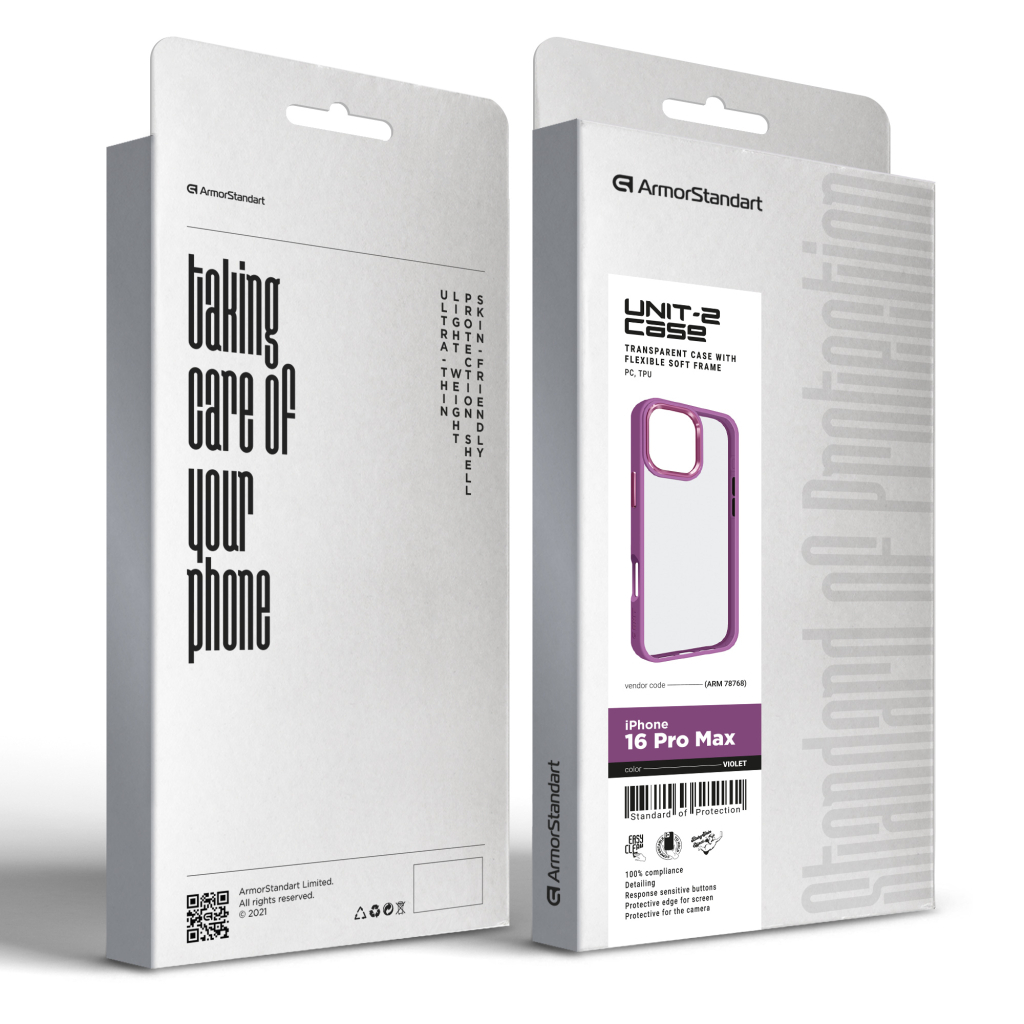 Чохол до мобільного телефона Armorstandart UNIT2 Apple iPhone 16 Pro Max Violet (ARM78768) - зображення 2