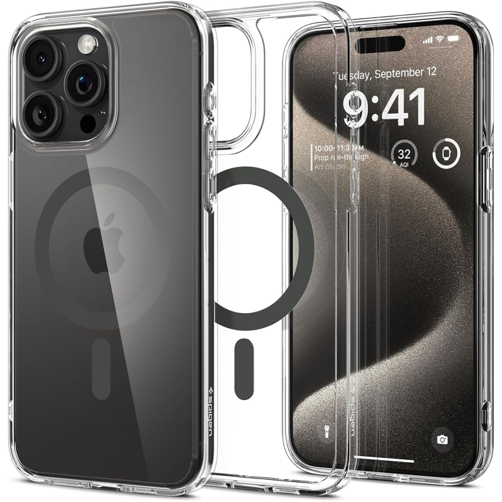 Чохол до мобільного телефона Spigen Apple iPhone 15 Pro Max Ultra Hybrid MagFit Graphite (ACS06577) - изображение 2
