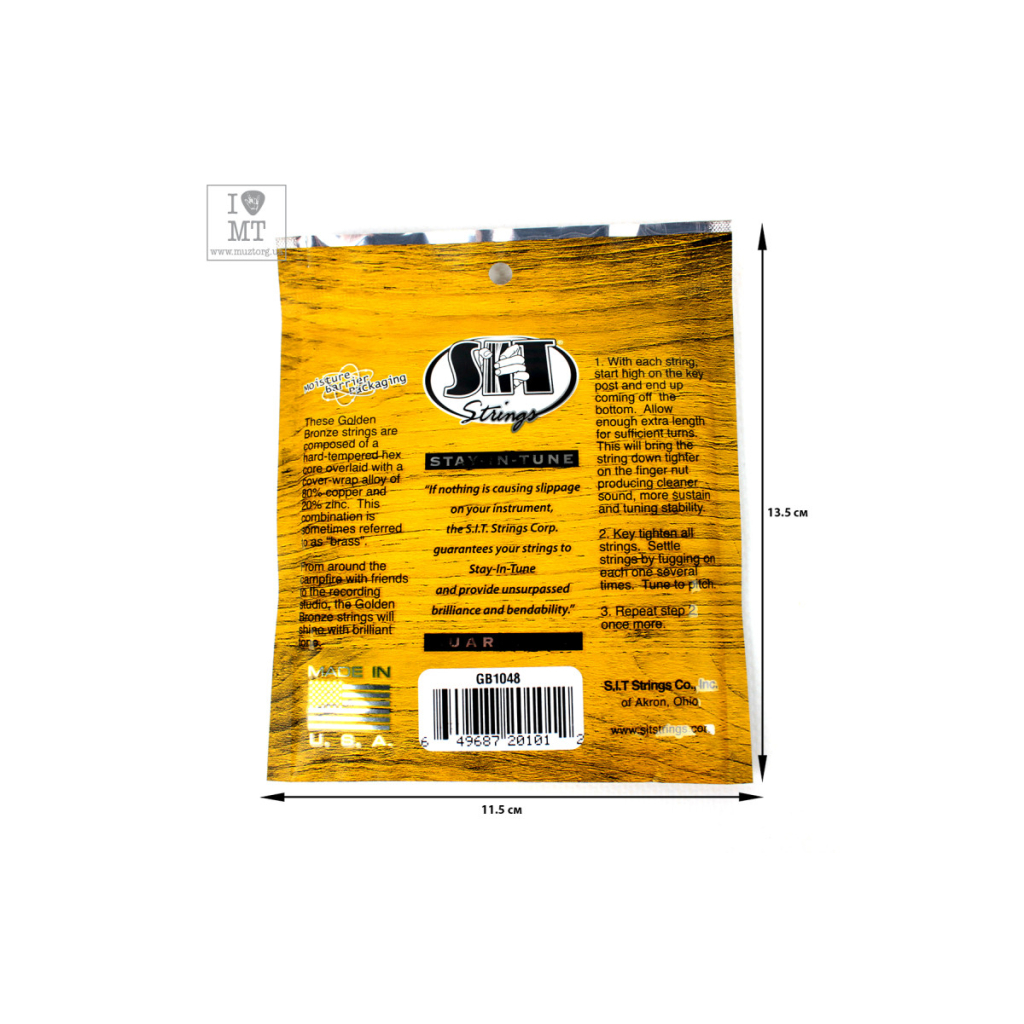 Струни для гітари SIT Strings GB1048 (10-48) (226922) - зображення 2