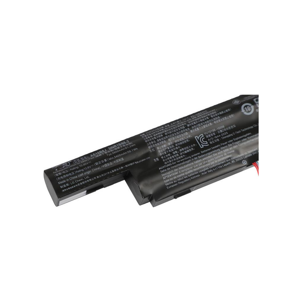 Акумулятор до ноутбука Acer Aspire E5-575G AS16B8J 62Wh (5600mAh), 6cell, 11.4V, Li-ion (A47461) - зображення 2