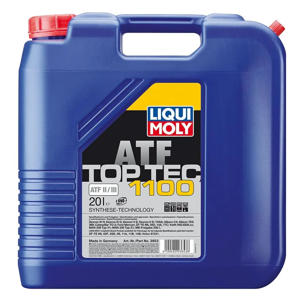 Трансмісійна олива Liqui Moly TOP TEC ATF 1100 20л (3653) - зображення 1