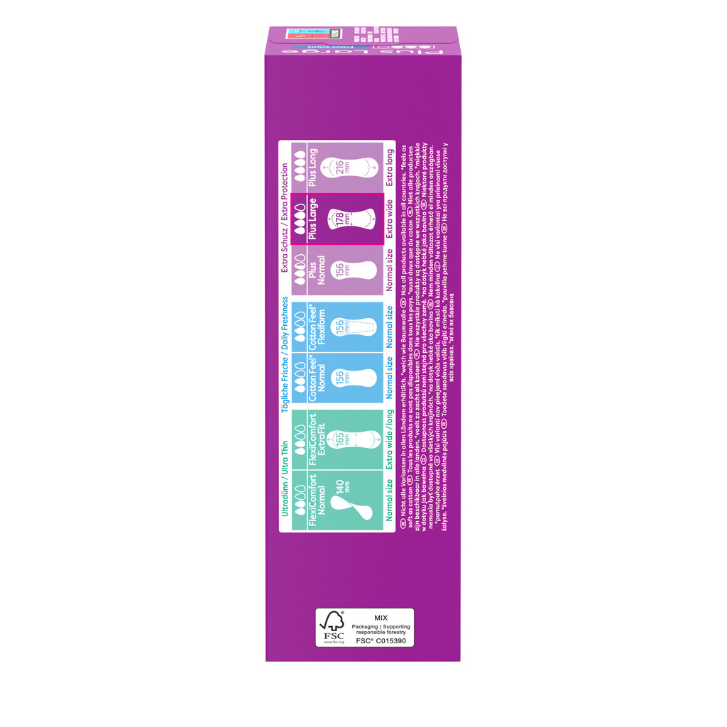 Щоденні прокладки Carefree Plus Large Fresh 20 шт. (3574661606231/3574661487564) - изображение 2