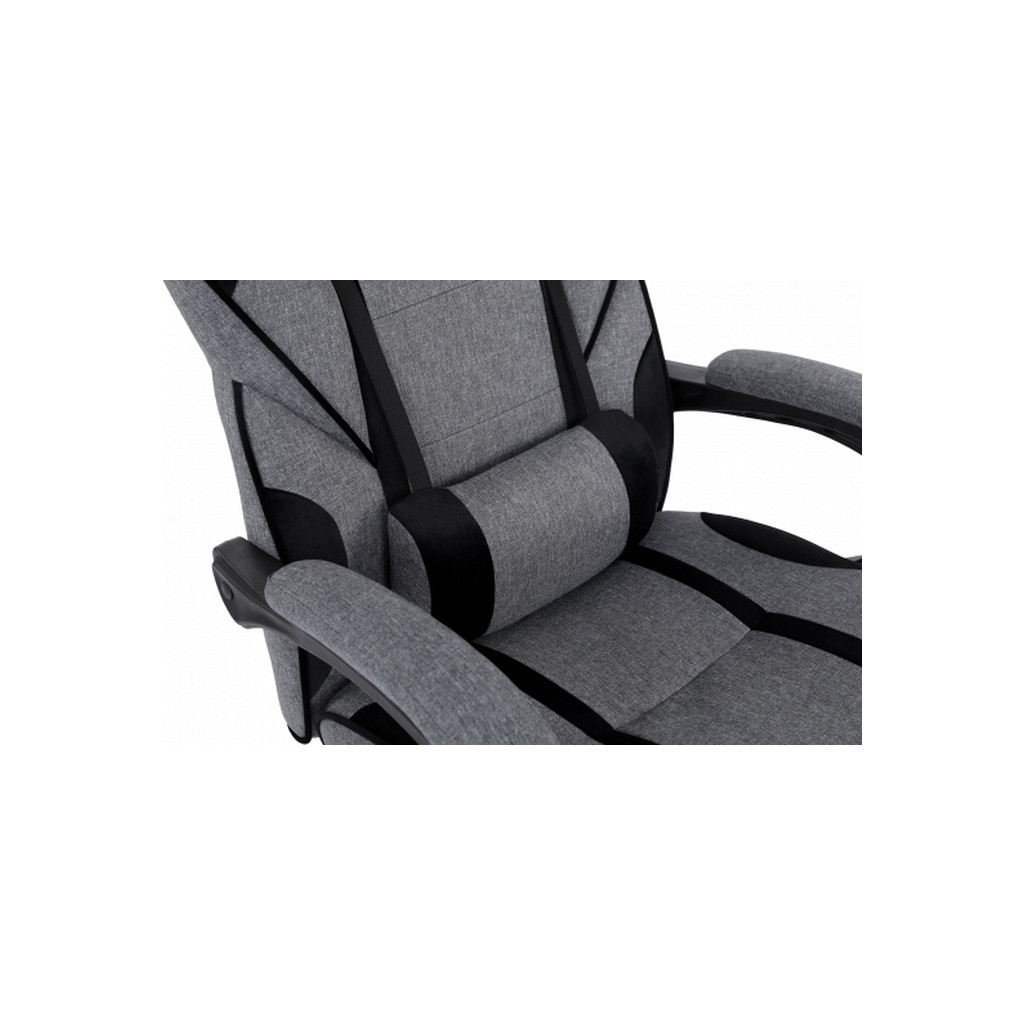 Крісло ігрове GT Racer X-2749-1 Gray/Black Suede (X-2749-1 Fabric Gray/Black Suede) - зображення 7