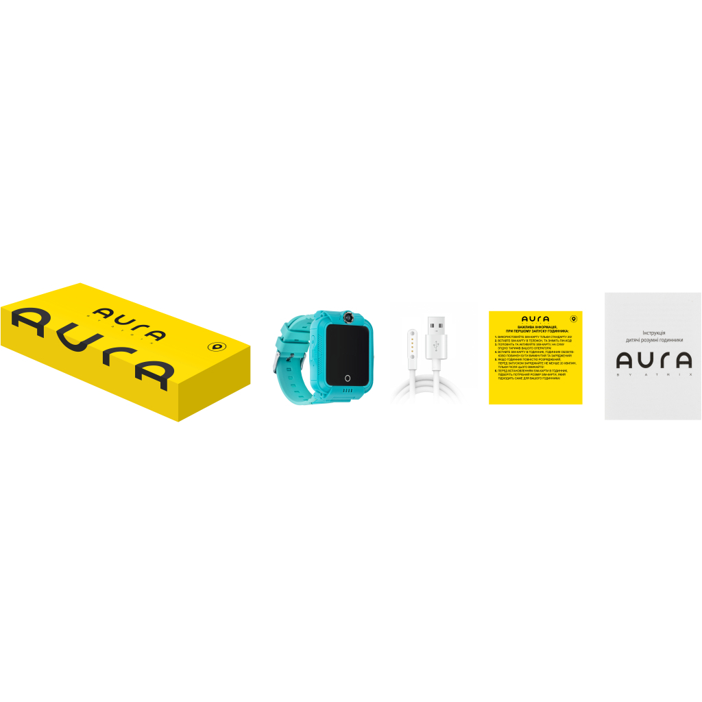 Смарт-годинник AURA A4 4G WIFI Green (KWAA44GWFG) - зображення 5