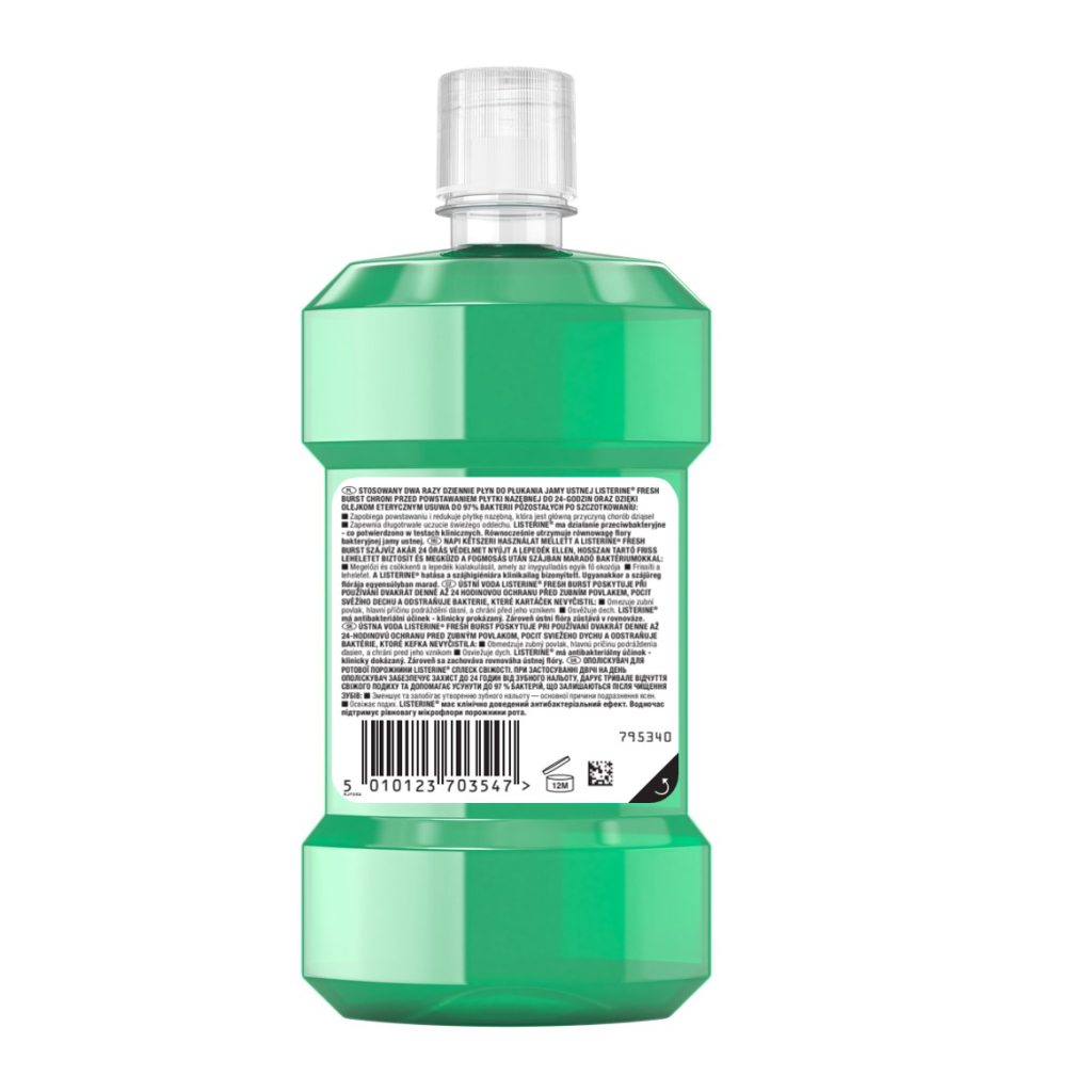 Ополіскувач для порожнини рота Listerine Сплеск свіжості 500 мл (5010123703547) - зображення 2