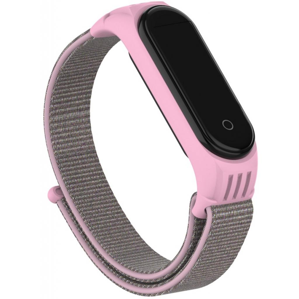Ремінець до фітнес браслета Armorstandart Sport Loop для Xiaomi Mi Band 5 Pink (ARM56872) - зображення 2