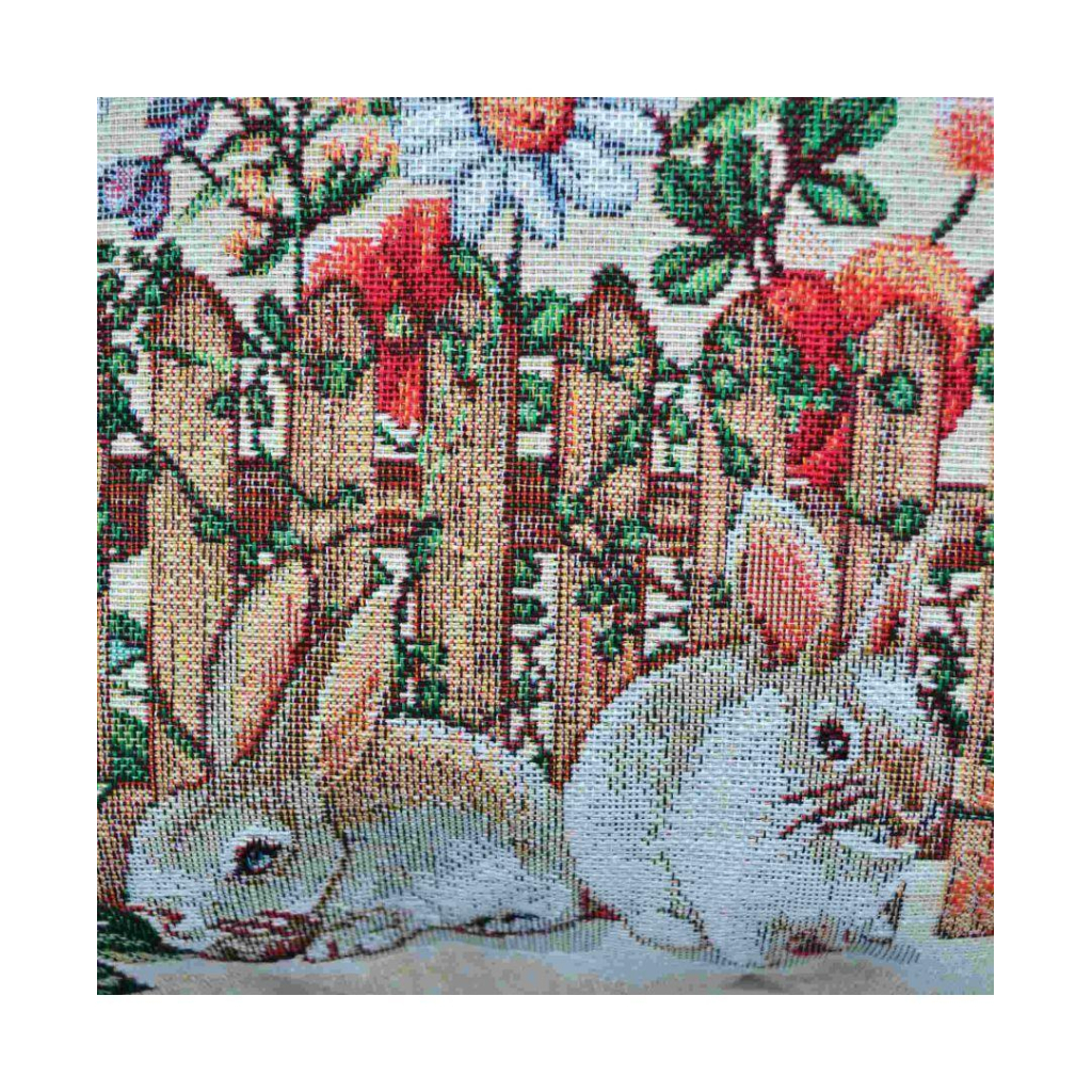 Наволочка Прованс гобеленова декоративна Alicia хатинка та кролики 45х45 (021816) - зображення 2