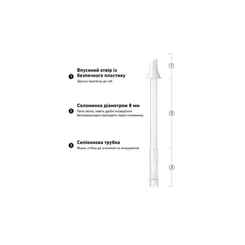 Пляшка для води Buydeem DG78 800 мл Oats White (DG78-OW) - зображення 8