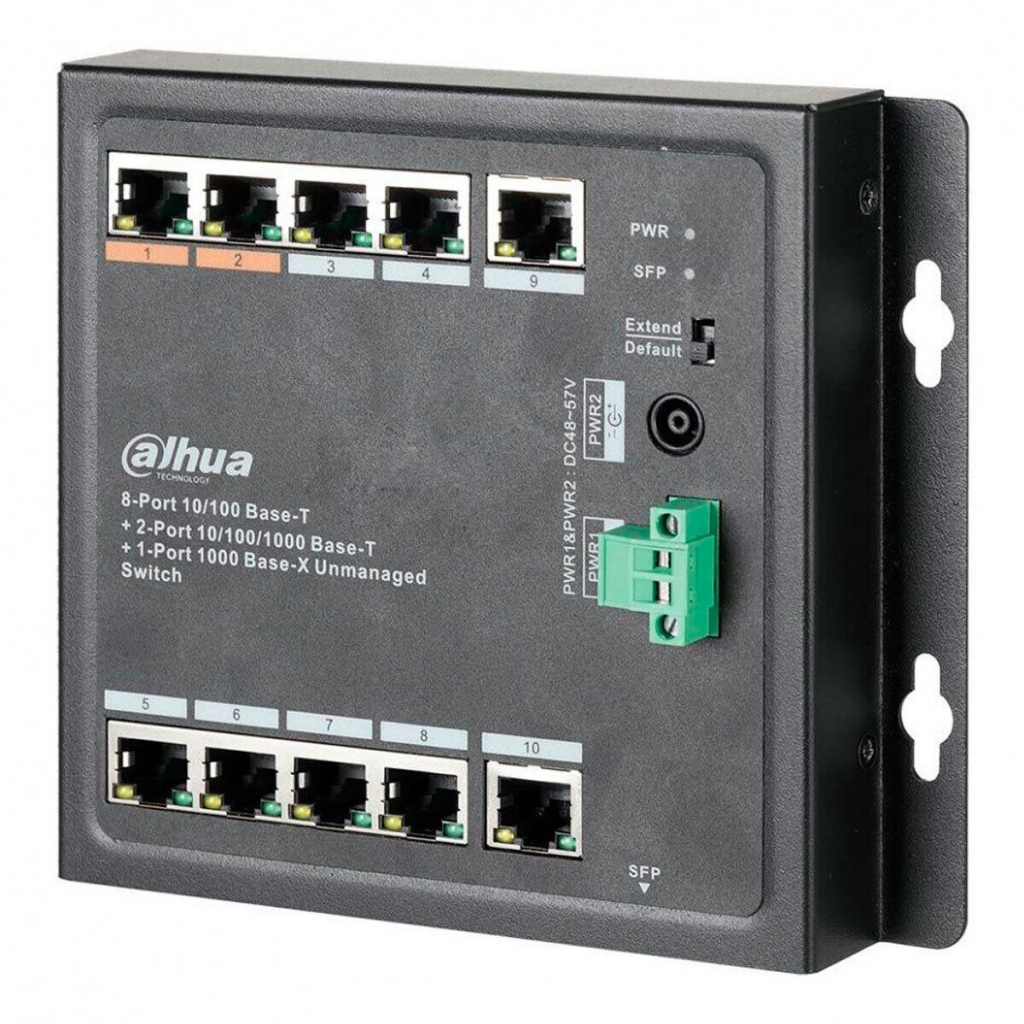 Комутатор мережевий Dahua DH-PFS3111-8ET-96-F - зображення 2