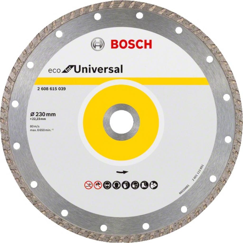 Круг відрізний Bosch ECO Universal Turbo 230-22.23 (2.608.615.039) - зображення 1