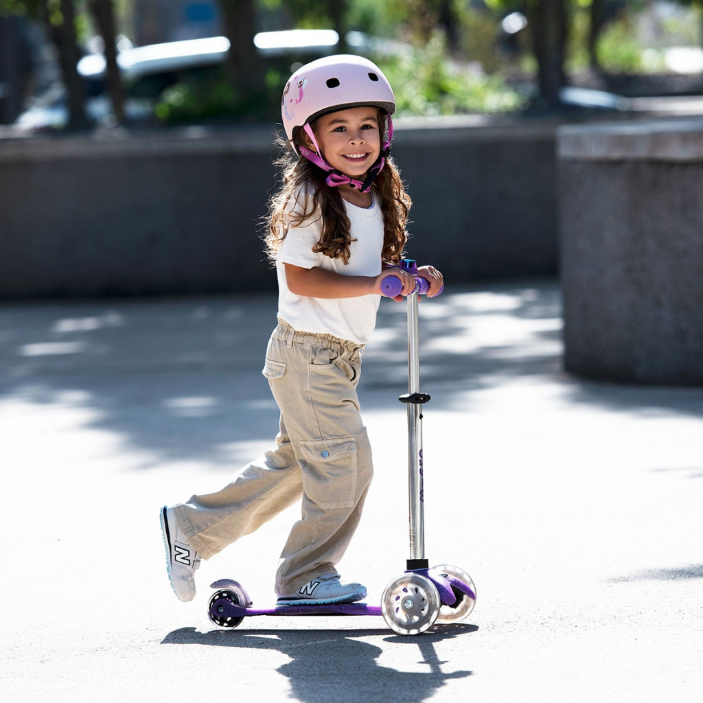 Самокат Micro Mini Deluxe Fairy Glitter LED Пурпуровий (MMD207) - зображення 9