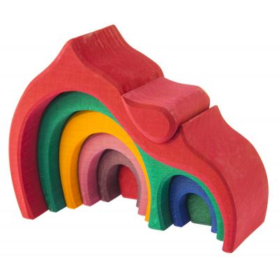 Конструктор Nic дерев'яний Будинок Габлі великий червоний (NIC523030) - зображення 3