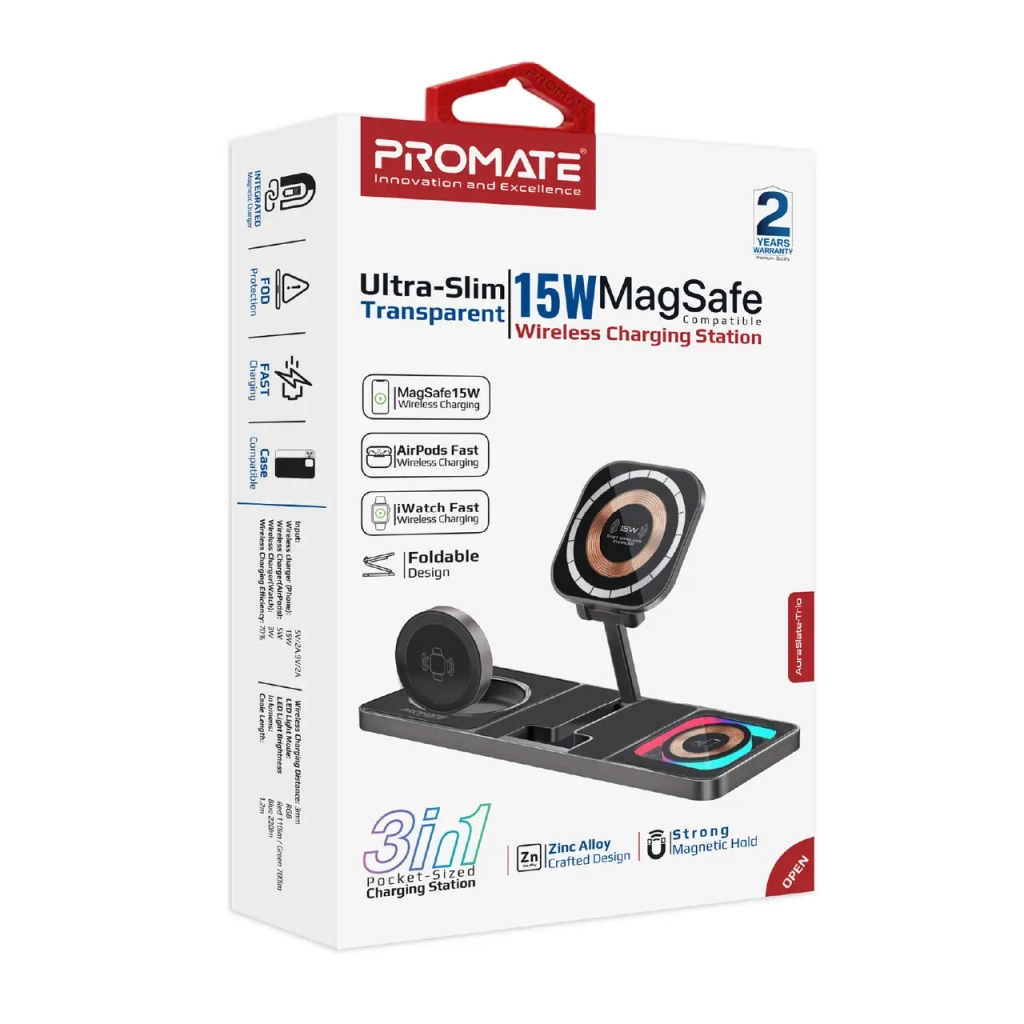 Зарядний пристрій Promate auraslate-trio - зображення 2