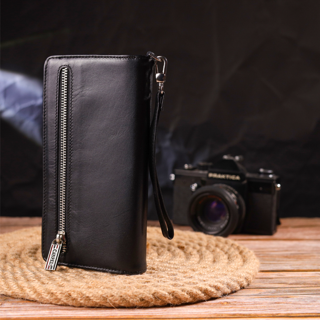 Портмоне Canpellini З натуральної шкіри Чорне (21540) - зображення 10