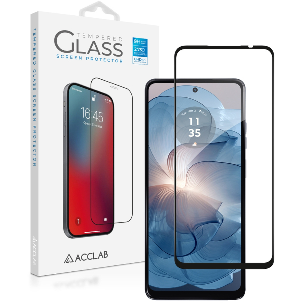 Скло захисне ACCLAB Full Glue MOTO G24 Power Black (1283126591778) - зображення 1