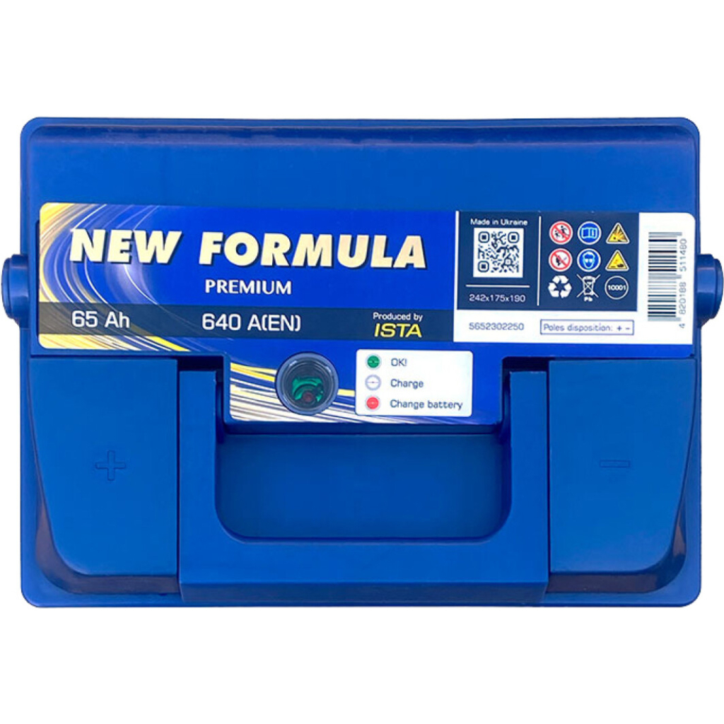Акумулятор автомобільний NEW FORMULA PREMIUM 65Ah (+/-) (640EN) (5652302250) - зображення 2