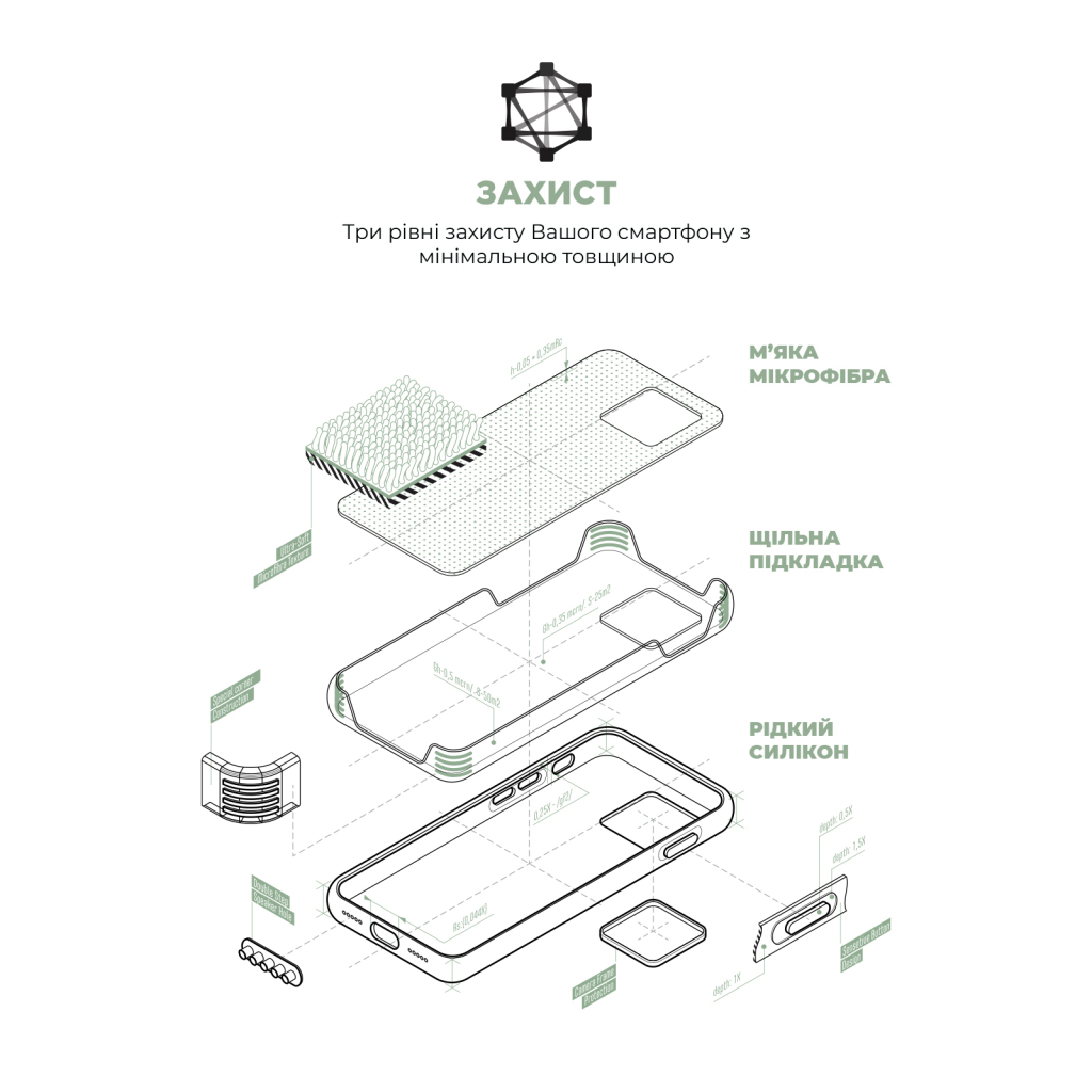 Чохол до мобільного телефона Armorstandart ICON2 Case Apple iPhone 15 Soft Mint (ARM76999) - зображення 6
