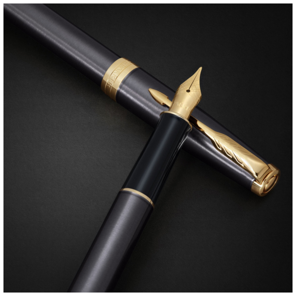 Ручка пір'яна Parker SONNET 17 Grey Lacquer GT FP F (86 415) - изображение 6