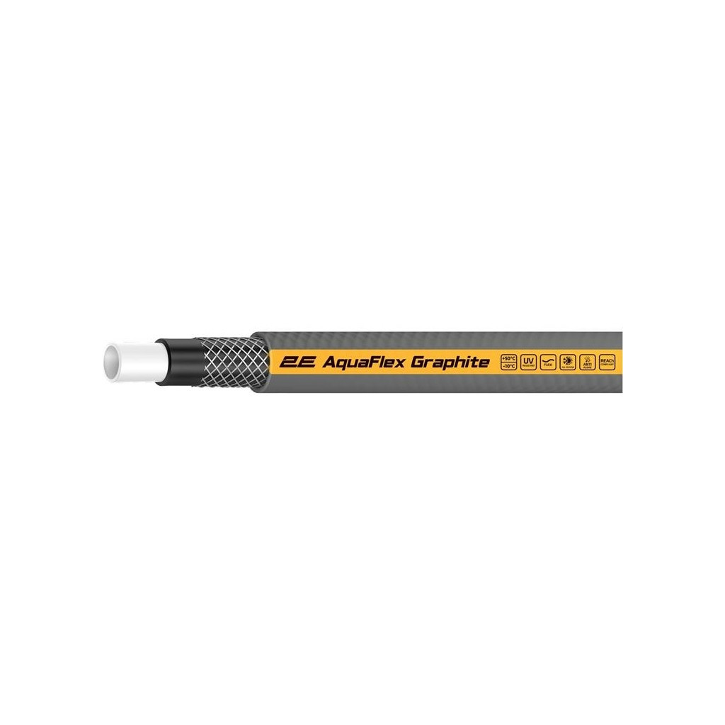 Шланг для поливу 2E AquaFlex Graphite 3/4", 20м, 4 шари, 20бар -10+50°C (2E-GHC34C20) - зображення 2