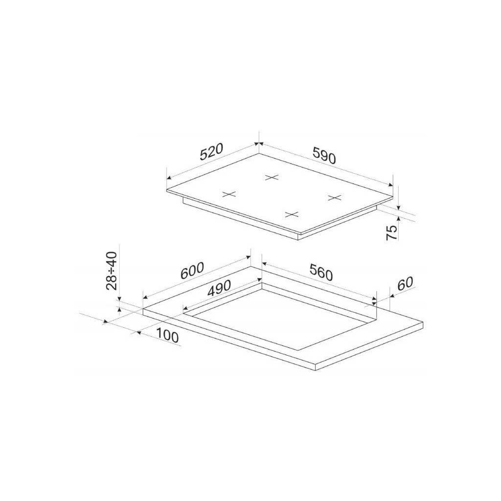 Варочна поверхня Hansa BHGW630502 - зображення 5
