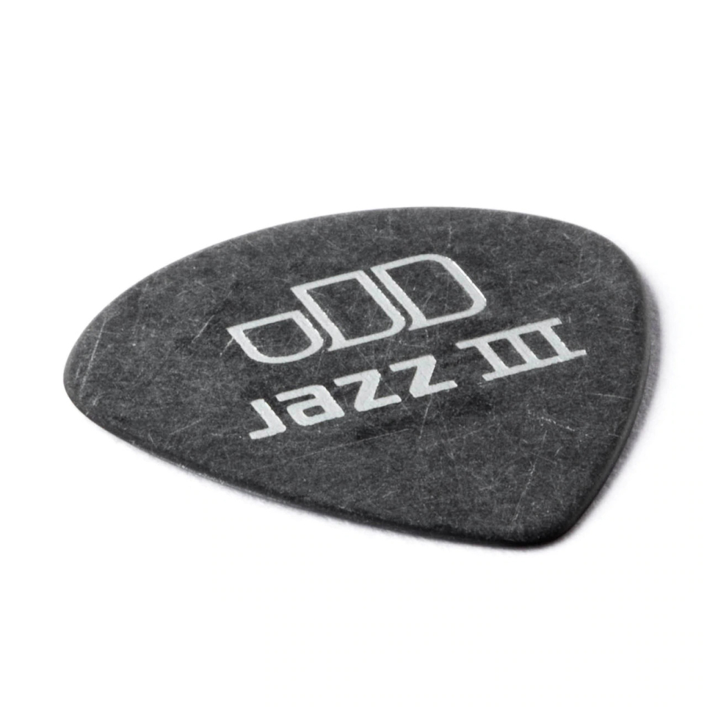 Медіатор Jim Dunlop Tortex Pitch Black Jazz III Pick .73mm 12 шт. (482P.73) - зображення 4