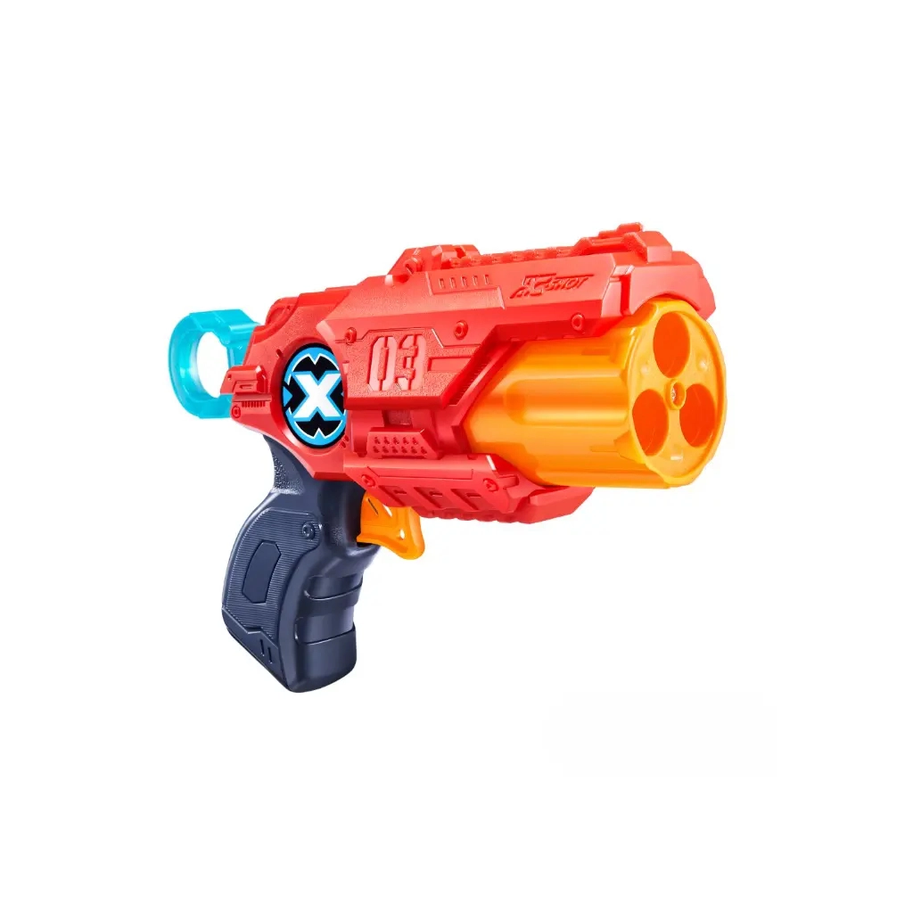 Іграшкова зброя Zuru X-Shot Red Набір швидкострільних бластерів EXCEL MK 3 Double (2 бластира, 3 банки, 16 патронів) (36432R) - зображення 3