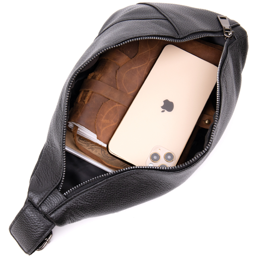 Сумка Vintage Флотар через плече Чорна (20444) - зображення 6