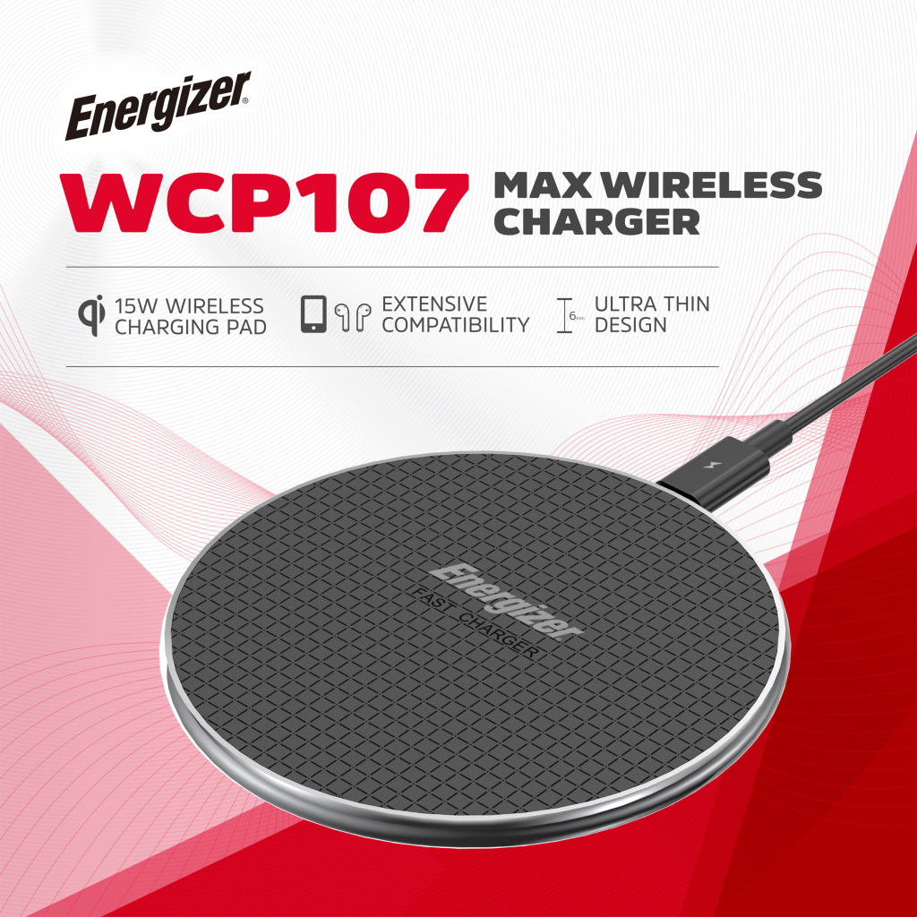 Зарядний пристрій Energizer Qi 15W wireless WCP107 black (WCP107) - зображення 6