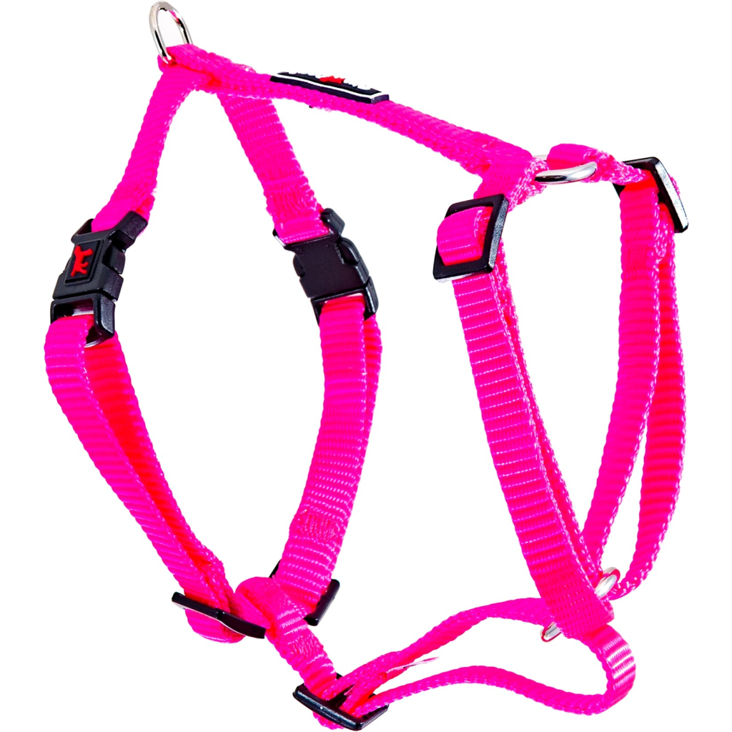Шлея для собак GimDog Harlem H нейлон 1.0х33-44 см рожева (8009632059181) - зображення 1