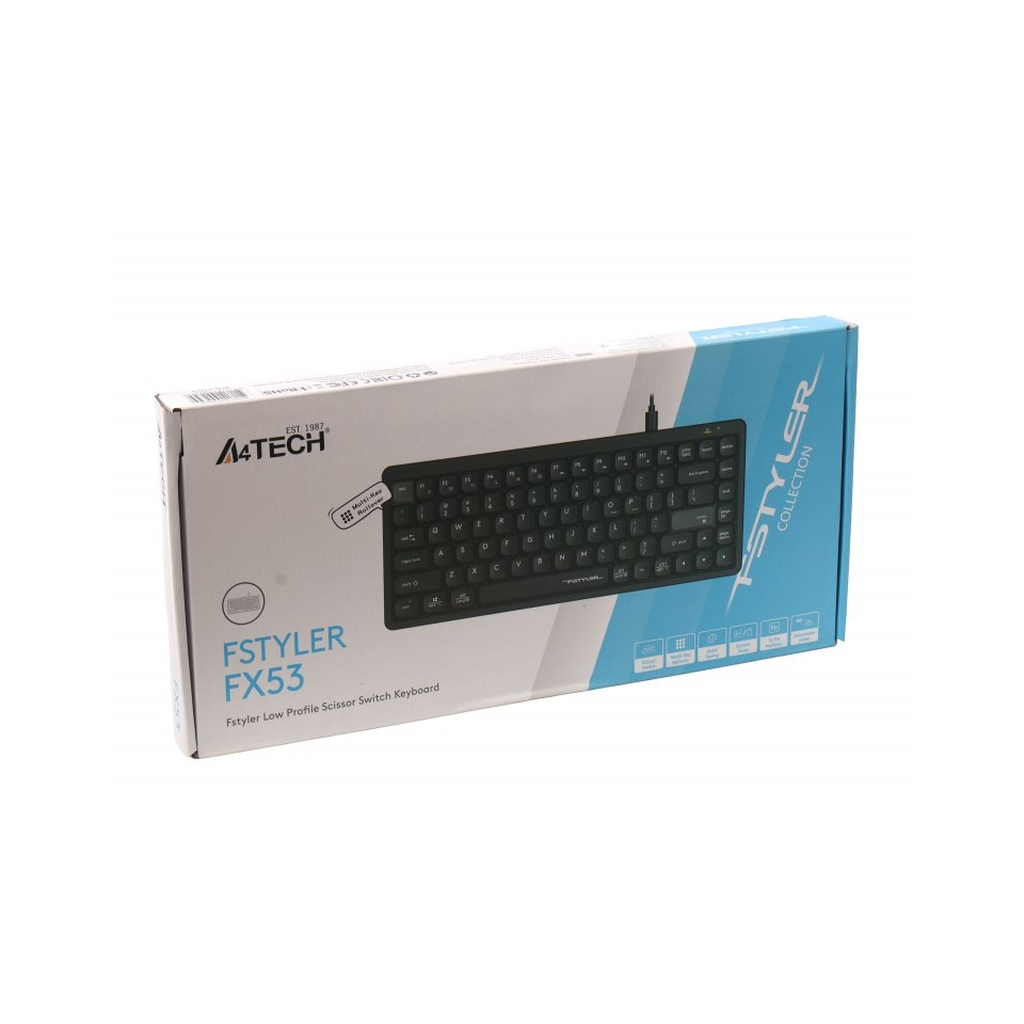 Клавіатура A4Tech FX53 USB UA Black (4711421002394) - зображення 8