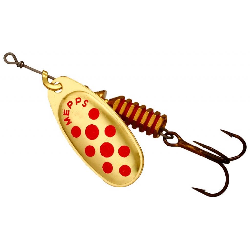 Блешня Mepps Comet Decore gold/red dots 6.5гр №3 (30417 003) - зображення 1