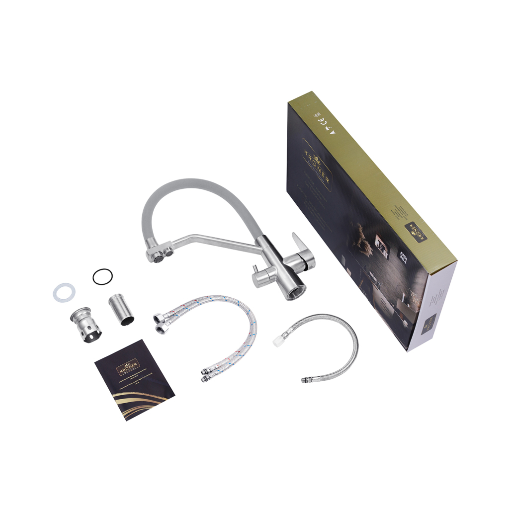 Змішувач Kroner Klassisch-ESG03817GRA (CV027937) - зображення 8