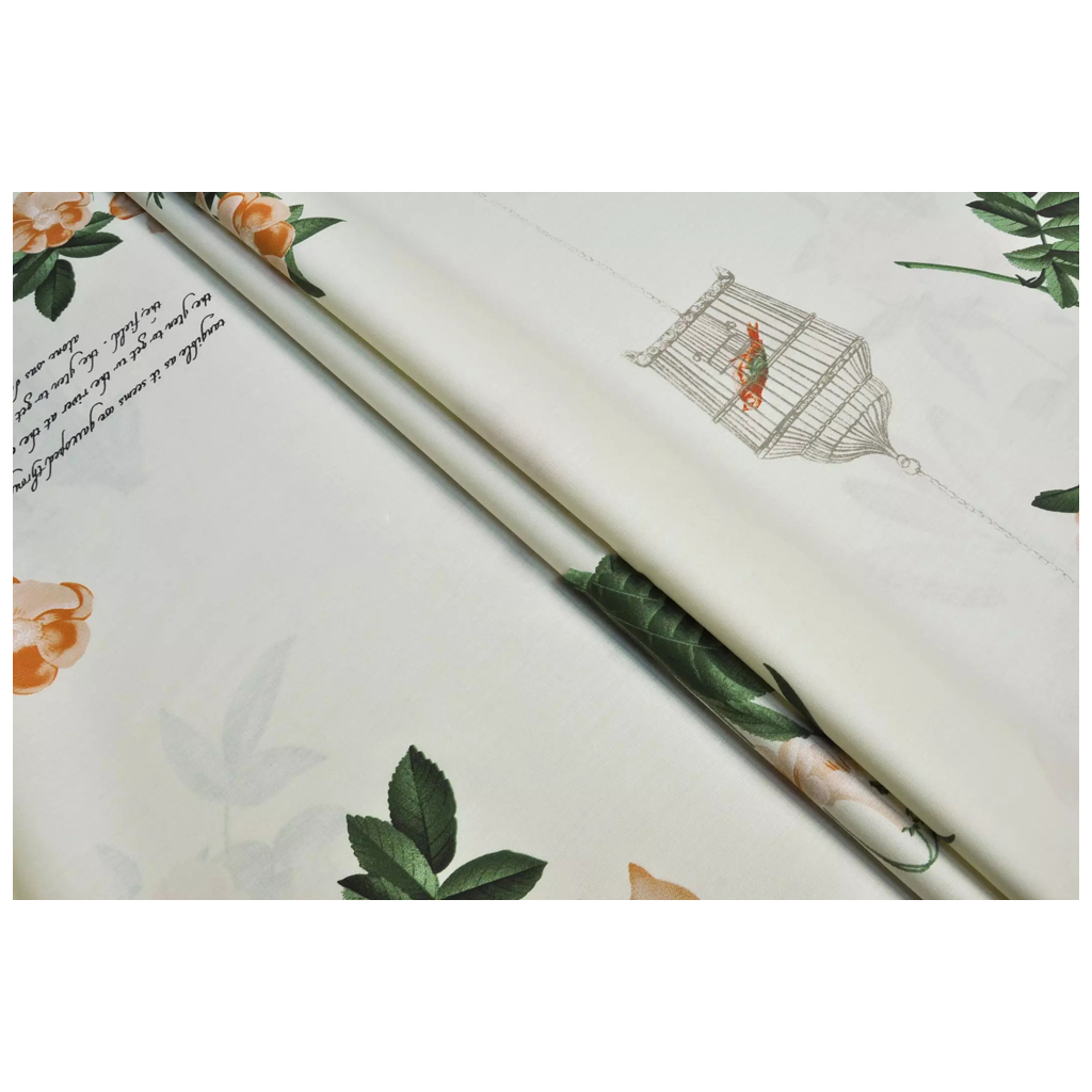 Постільна білизна MirSon Бязь Premium 17-0401 Bird in a cage King Size (2200002869355) - зображення 3