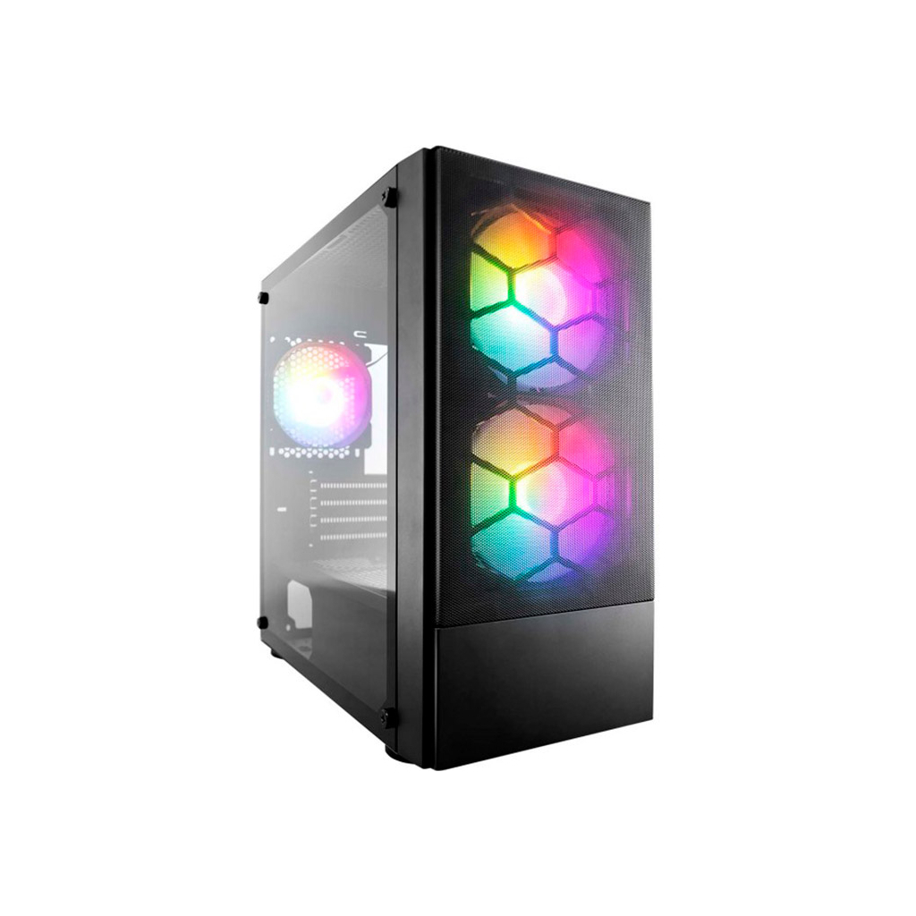 Корпус 1stPlayer X4-M-2F1P-1F1-BK - зображення 1