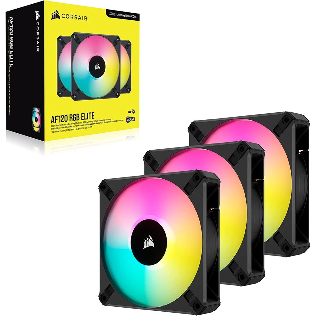 Кулер до корпусу Corsair AF120 RGB Elite Triple Pack (CO-9050154-WW) - зображення 2
