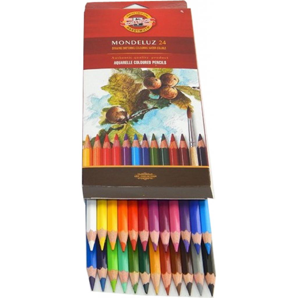 Олівці кольорові Koh-i-Noor Mondeluz акварельні 24 кольорів (3718024001KS) - зображення 2