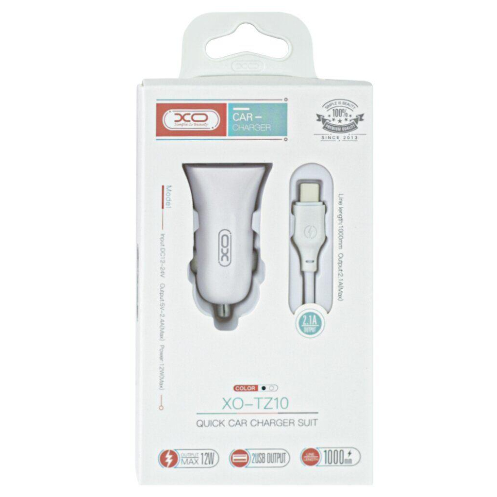 Зарядний пристрій XO 2xUSB 2.4A + cable USB to Micro 5P white (TZ10-M-WH) - зображення 4