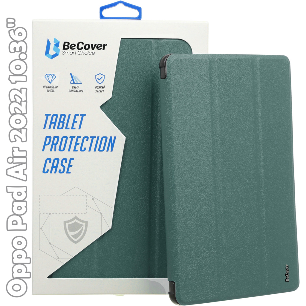 Чохол до планшета BeCover Smart Case Oppo Pad Air 2022 10.36" Dark Green (709513) - зображення 1