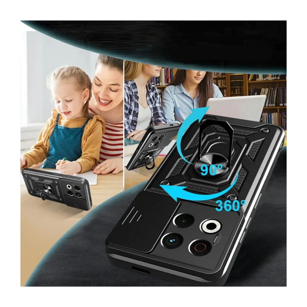 Чохол до мобільного телефона BeCover Military Tecno Spark 30 Pro (KL7) Black (713542) - зображення 3