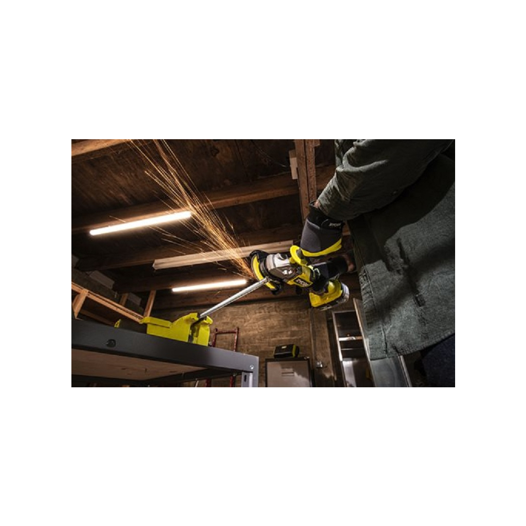 Шліфувальна машина Ryobi RAG18X-0, 18В ONE+ НР, безщіткова, 125мм (без АКБ та ЗП) (5133005011) - зображення 7