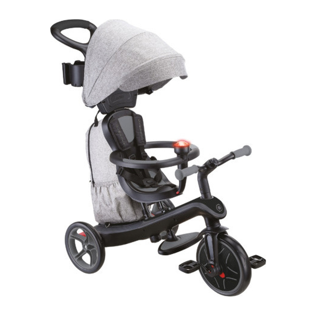 Дитячий велосипед Globber Explorer trike Deluxe play 4 в 1 чорно-сірий (636-120) - зображення 1