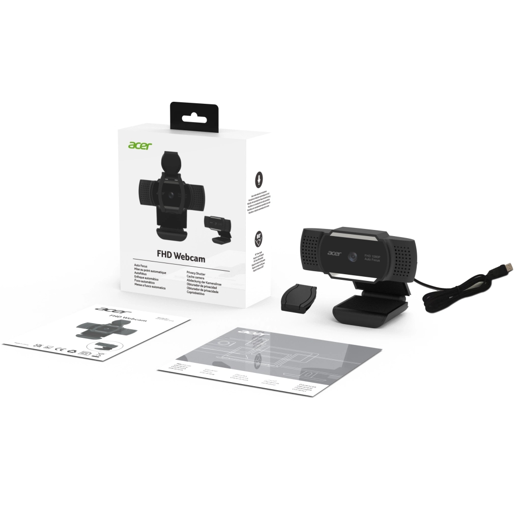 Веб-камера Acer FHD Webcam Black (HP.EXPBG.019) - зображення 10