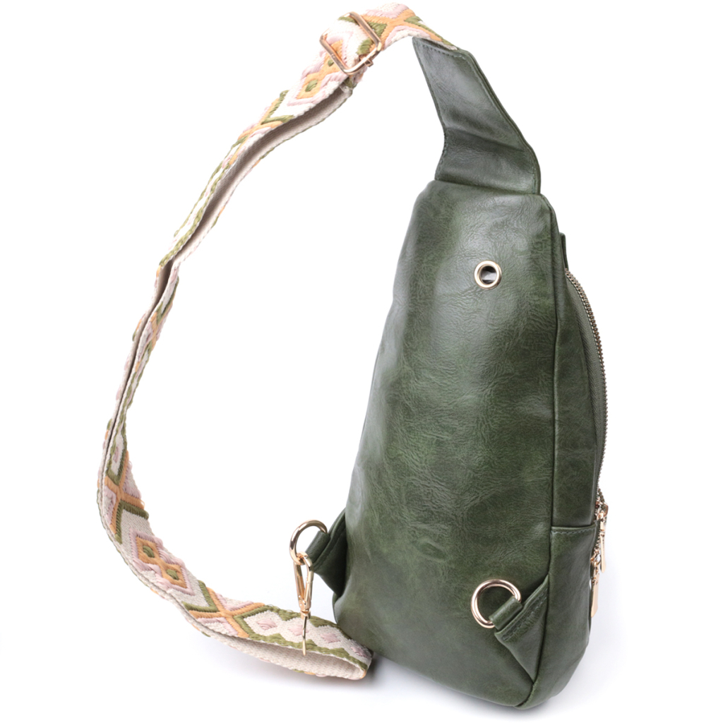 Сумка Vintage З екошкіри Зелена (22755) - зображення 2