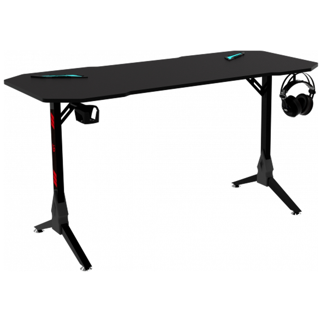 Комп'ютерний стіл GT Racer T-1211 Black (T-1211 (120x60x73) Black) - picture 3