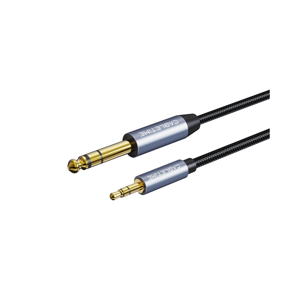 Кабель мультимедійний 6.35mm M to 3.5mm M 3.0m Cabletime (CA915279) - зображення 1