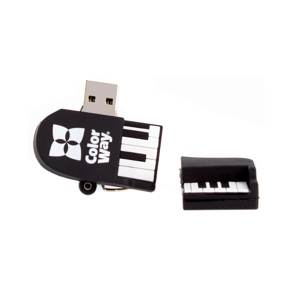 USB флеш накопичувач ColorWay Piano 64 GB 3.0 Black (CW-USBPO64) - изображение 3